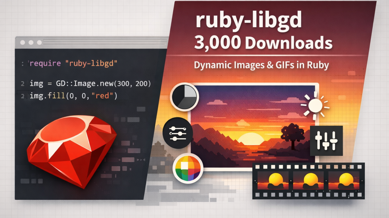 Ruby-LibGD Reaches 3,000 Downloads: A Milestone in Ruby Image Generation