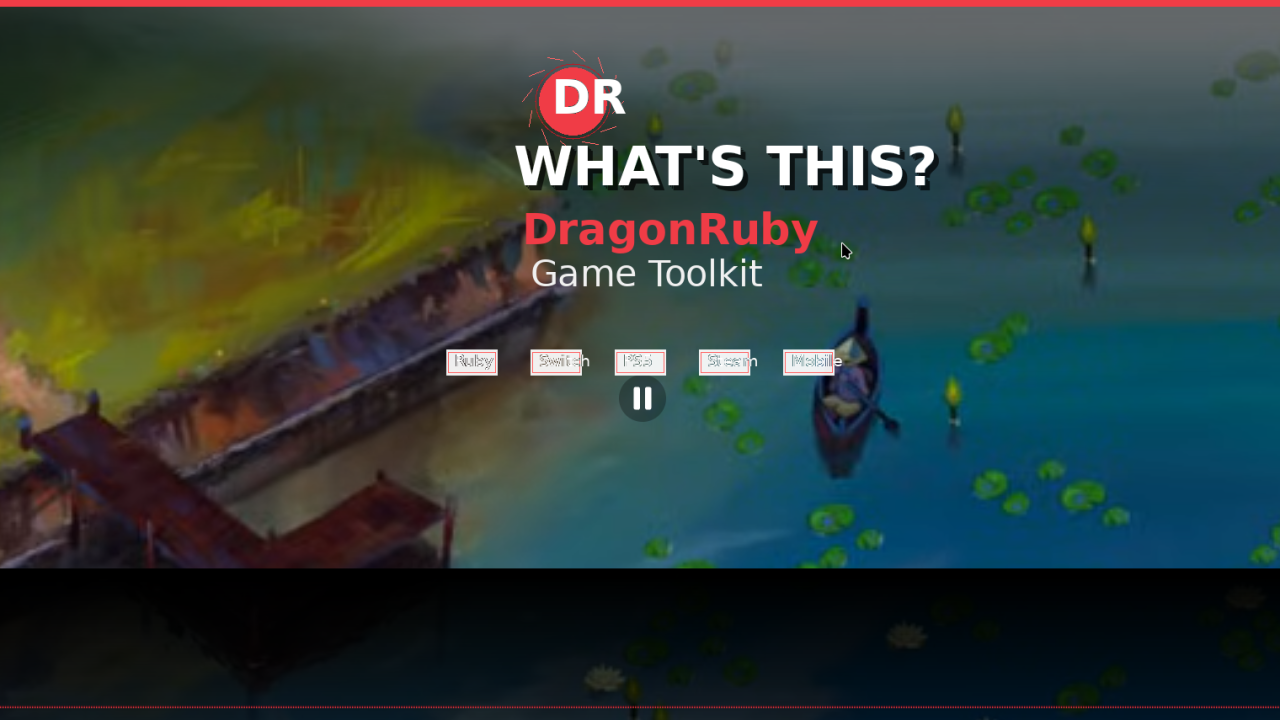 What's this? DragonRuby Game Toolkit
