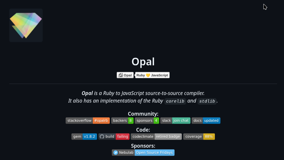 Opal: Running Ruby in the JavaScript Runtime (Without Losing Your Mind)