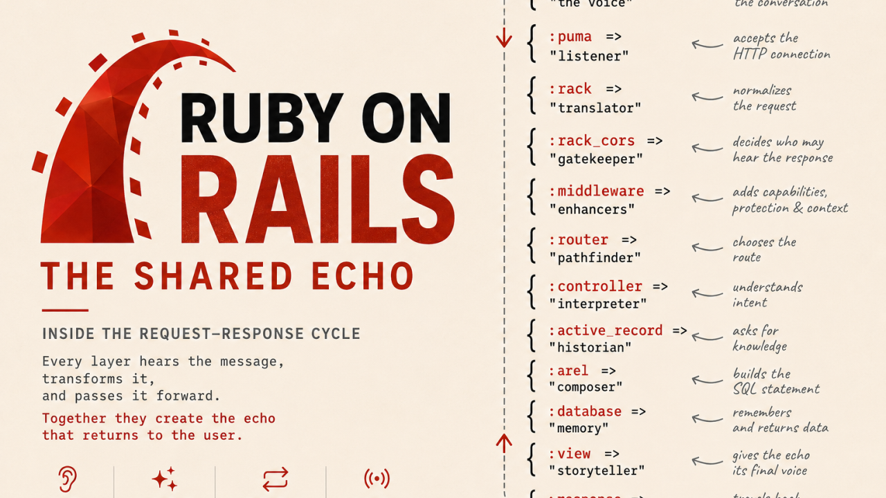 The Shared Echo: Understanding Ruby on Rails' Request–Response Cycle
