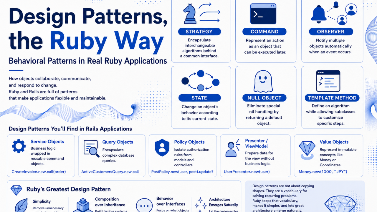 Design Patterns, the Ruby Way (Part 3): Behavioral Patterns in Real Ruby Applications