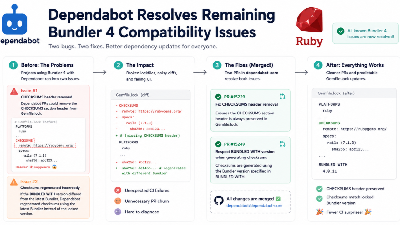 Dependabot Resolves Remaining Bundler 4 Compatibility Issues