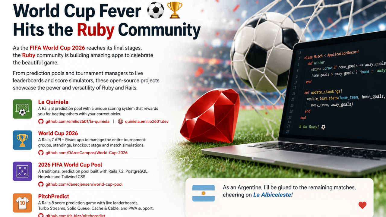 ⚽ World Cup Fever Hits the Ruby Community