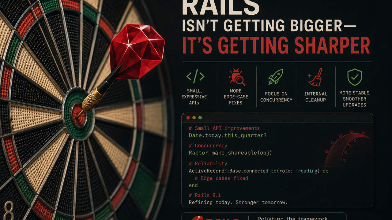 Rails Isn't Getting Bigger It's Getting Sharper