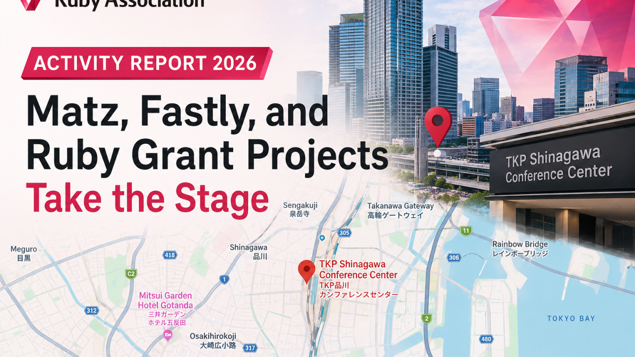 Ruby Association Activity Report 2026: Matz, Fastly, and Ruby Grant Projects Take the Stage